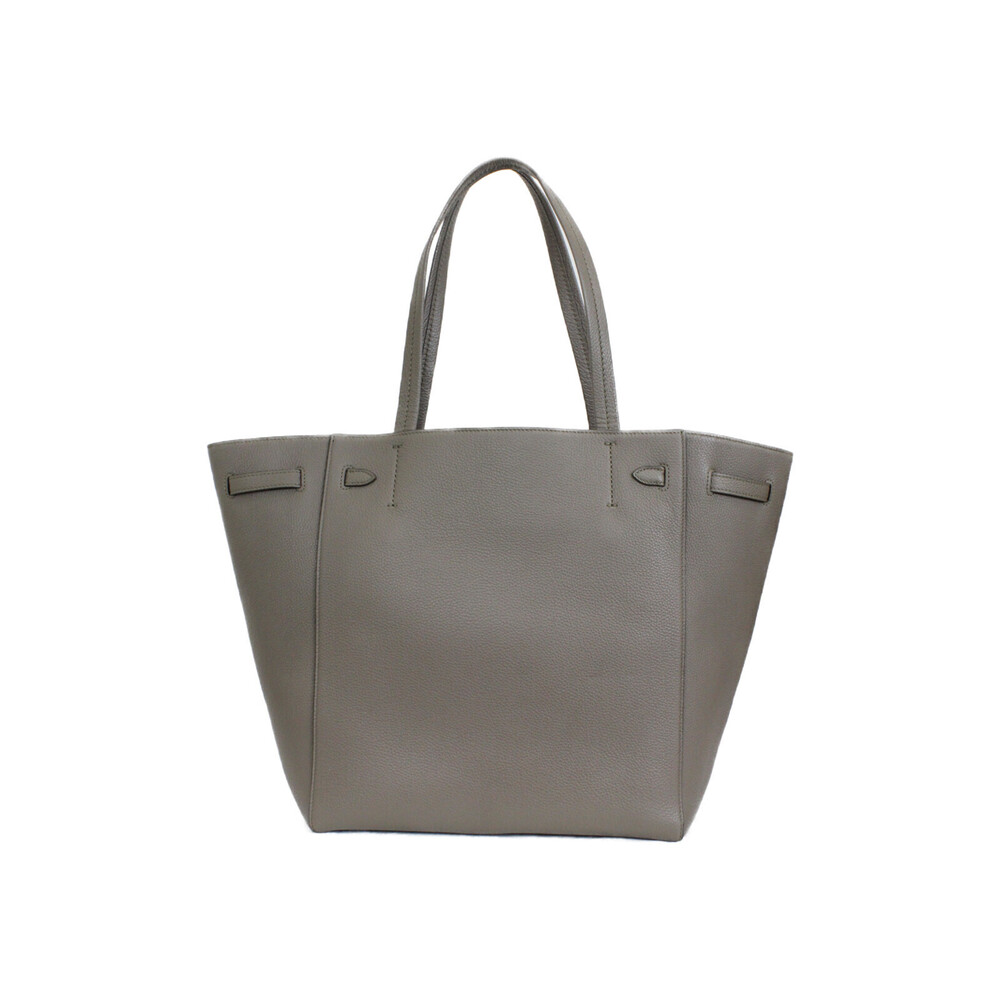 Celine Phantom Handbag Taupe Diaper Gray Leather Bag Greige Cabas Gray